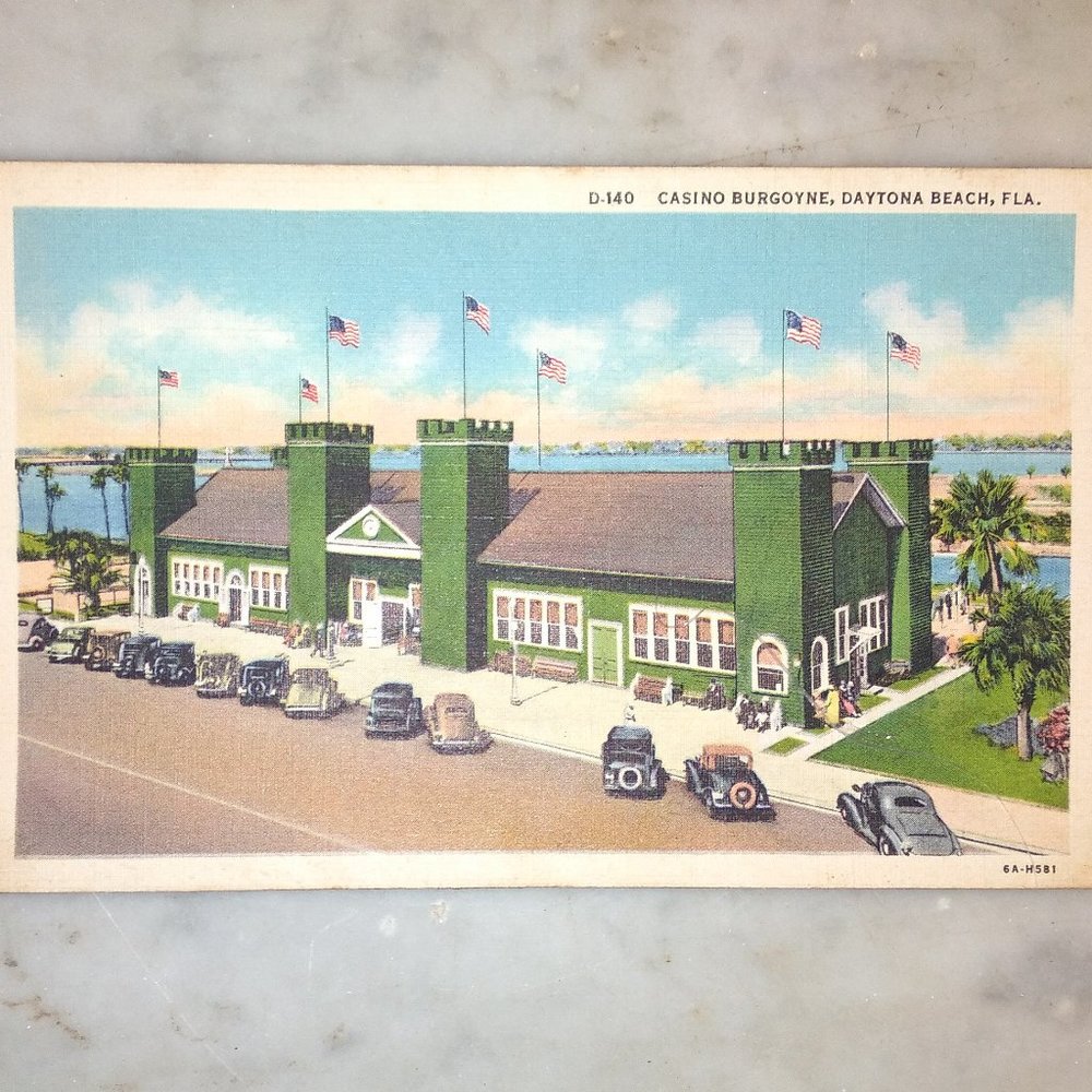 Vintage Postcard - Casino Burgoyne Daytona Beach FL (circa 1930-1940)